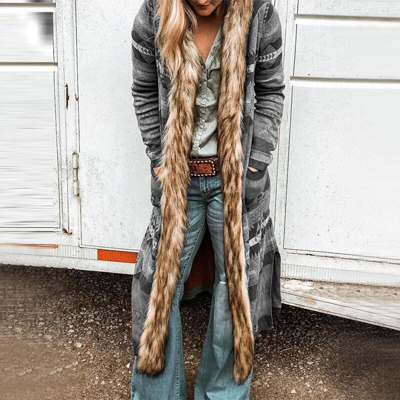 Dam Kappa Modern Polyester Bomull Komfortabel-4