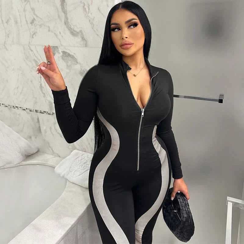 Dam Bodycon Klänning Sportig Design Polyester Elastan-1