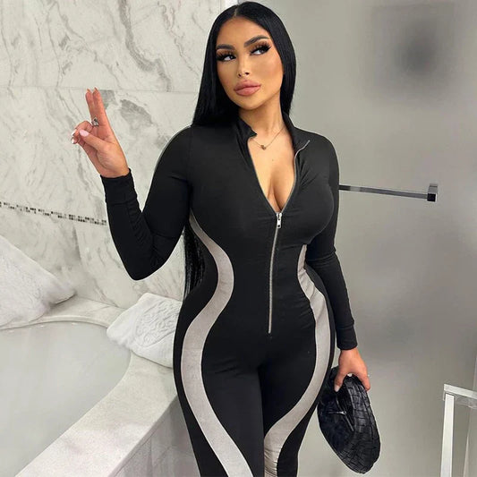 Dam Bodycon Klänning Sportig Design Polyester Elastan-1
