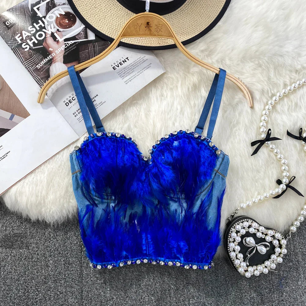 Variant image for Dam Crop Top Monokrom Polyester-1