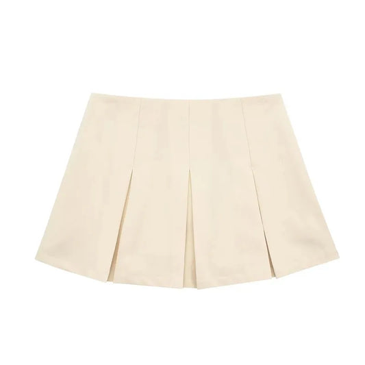 Dam Minikjol Hög Midja Lätt Polyester-1