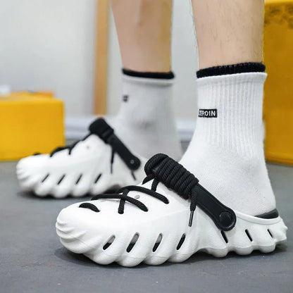 Herr Sandaler Slip-On Justerbara Remmar Syntetmaterial-2