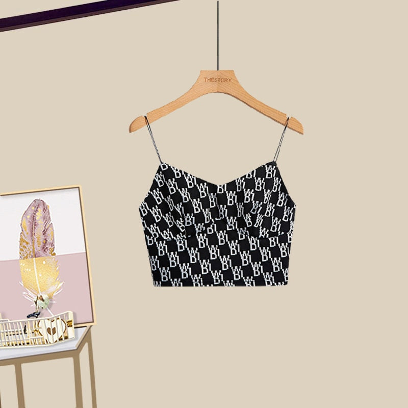 Variant image for Dam Hosen Set Löst Snitt Polyester V-ringad Hög Midja-37