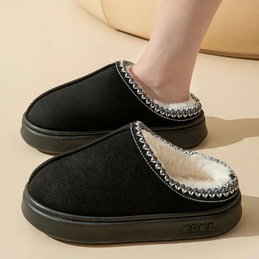 Dammode Tofflor Mjuka Slip-On Textil Komfort Inomhus-1