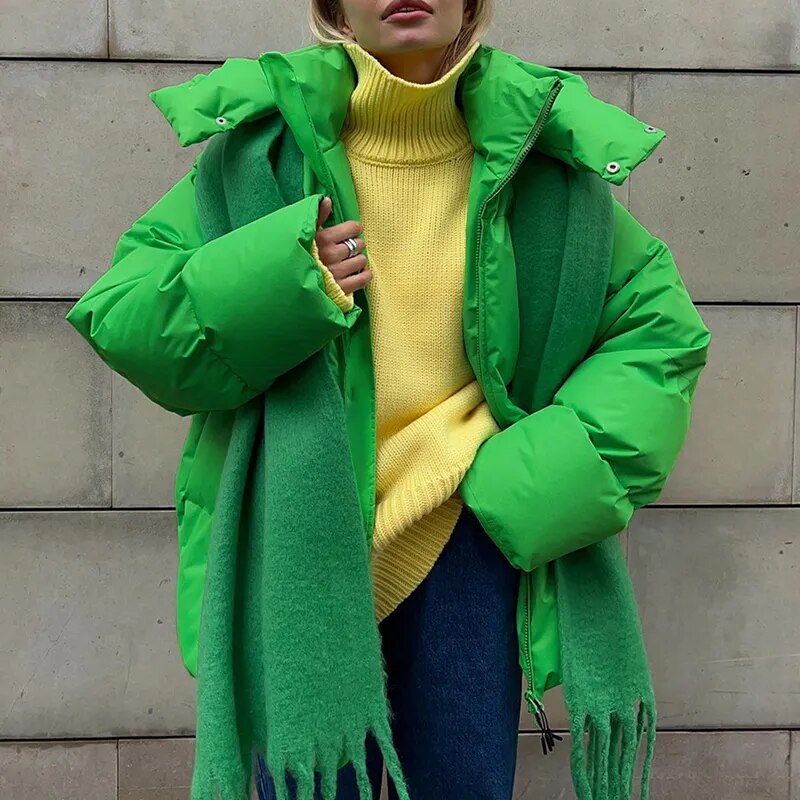 Variant image for Kvinnor Överdimensionerad Kappa Hållbart Material-4