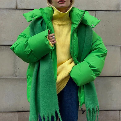 Variant image for Kvinnor Överdimensionerad Kappa Hållbart Material-4