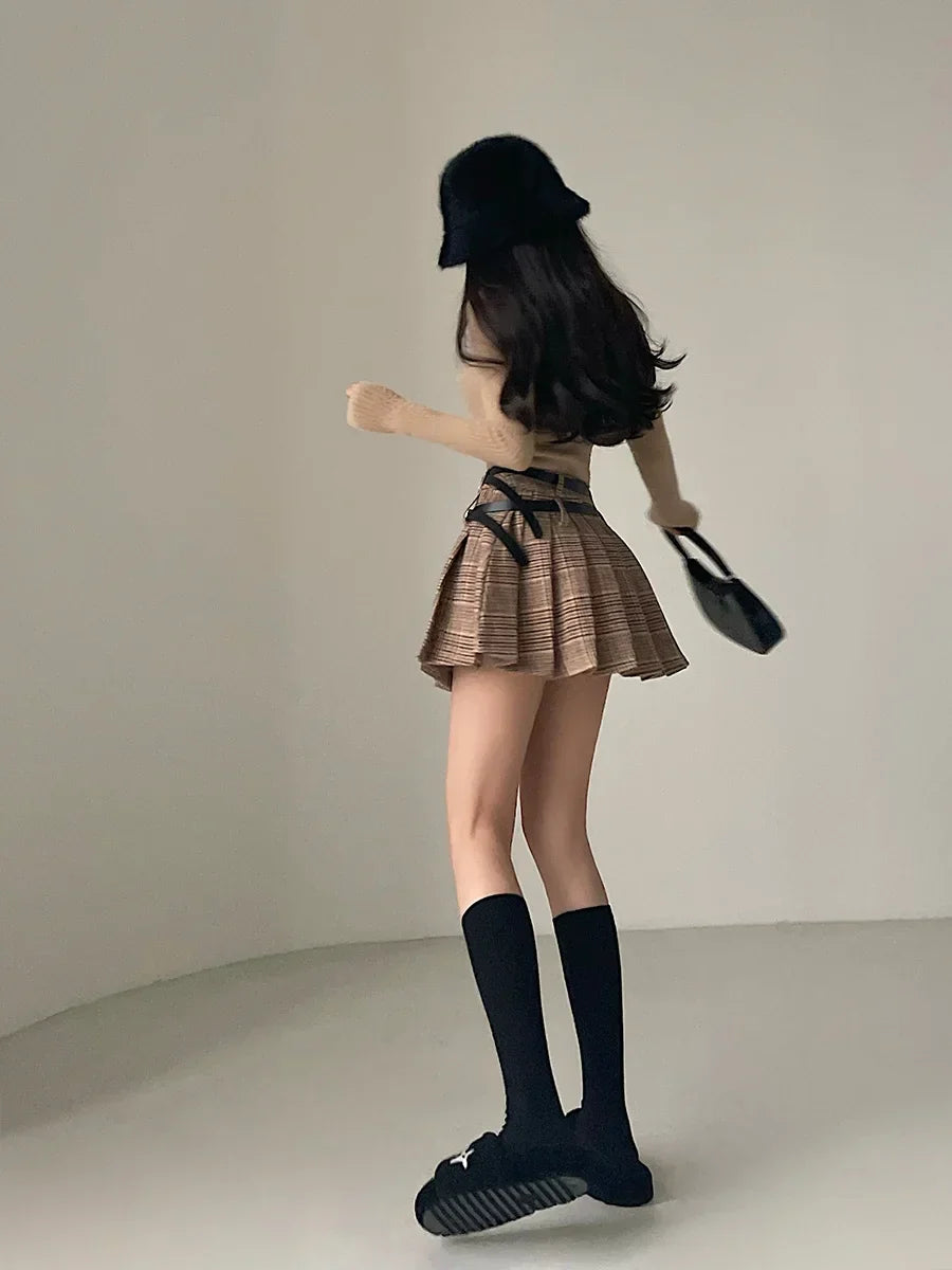 Damkjol A-linjeformad med Rufsar Polyester Siden-5