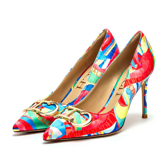 Dam Pumps Spetsig Tå Elegant PU-1