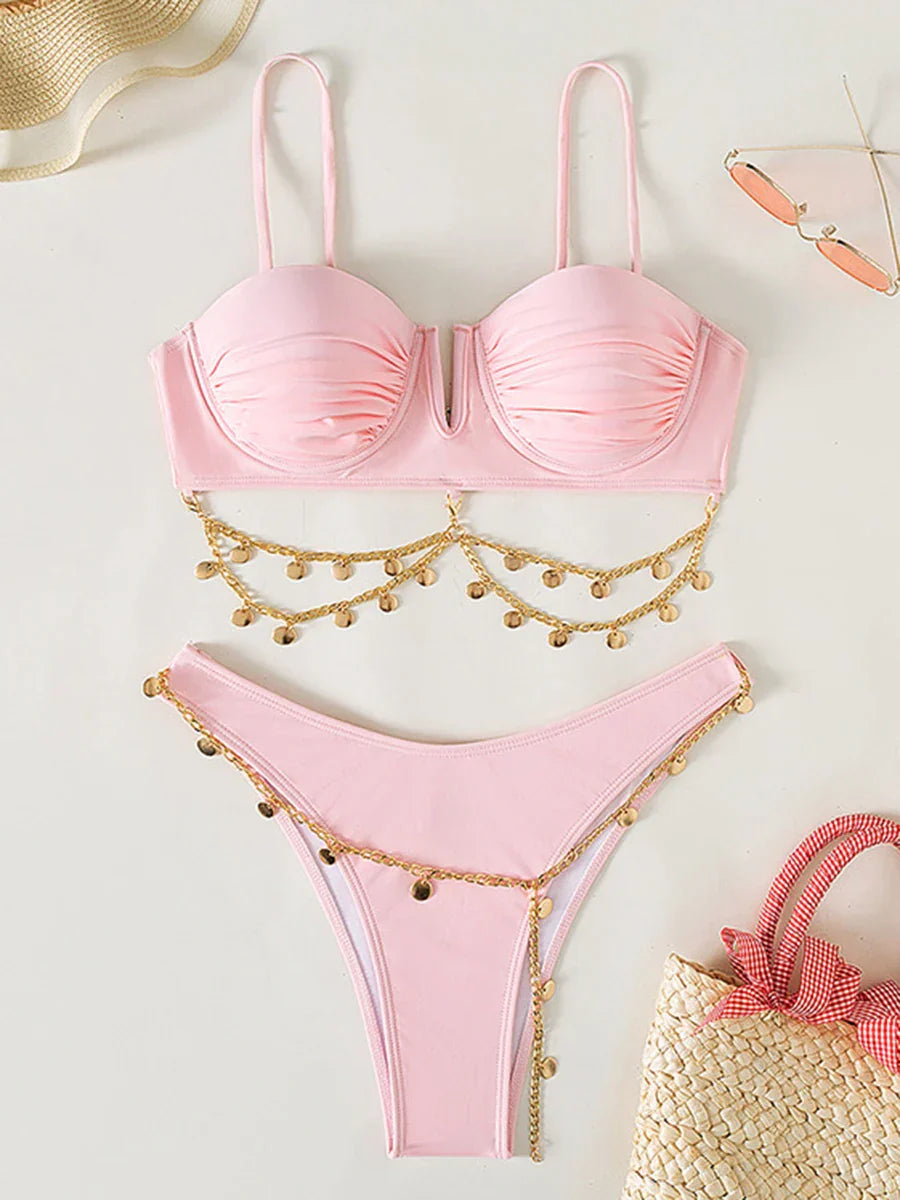 Variant image for Dam Bikini Set Strandlook Spandex Polyester-4
