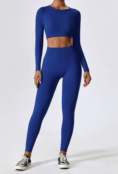 Variant image for Damleggings Set med Topp Andningsbart Hög Midja Stretchigt Tyg-16