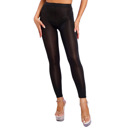 Dam Leggings Hög Midja Spandex för Komfort och Stil-1