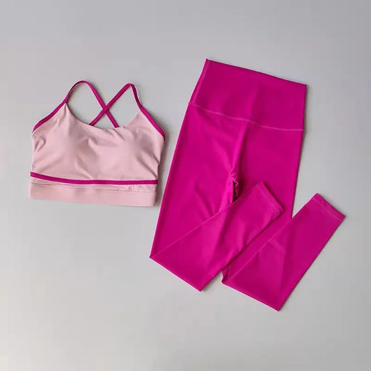 Dam Leggingsset Ärmlös Nylon Spandex-1