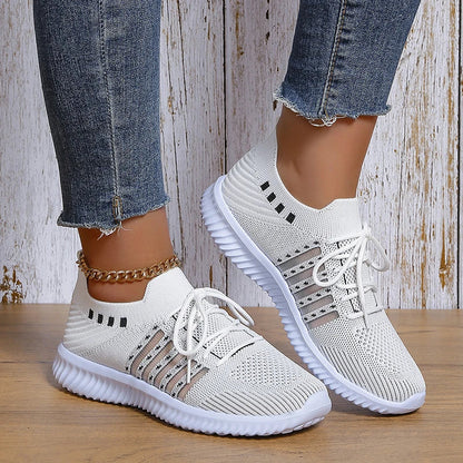 Variant image for Dam Sneakers Andningsbara Mesh Komfort Ortopedisk Sula-10