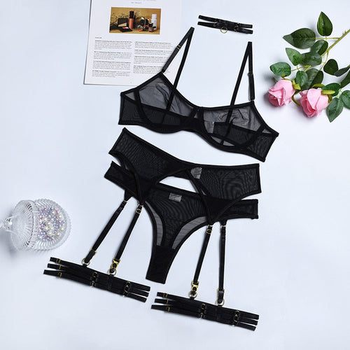 Damunderkläder Set Justerbar Komfort Polyester Spandex-1