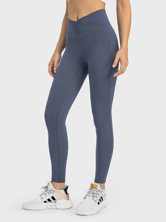 Dam Sportleggings Hög Midja Fuktavvisande Polyester 1