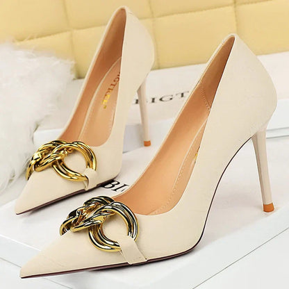 Variant image for Dam Stilettskor Hög Klack PU-material-9