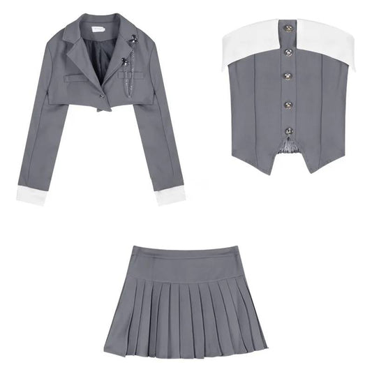 Dam A-Line Kjolset Elegant Polyester-1