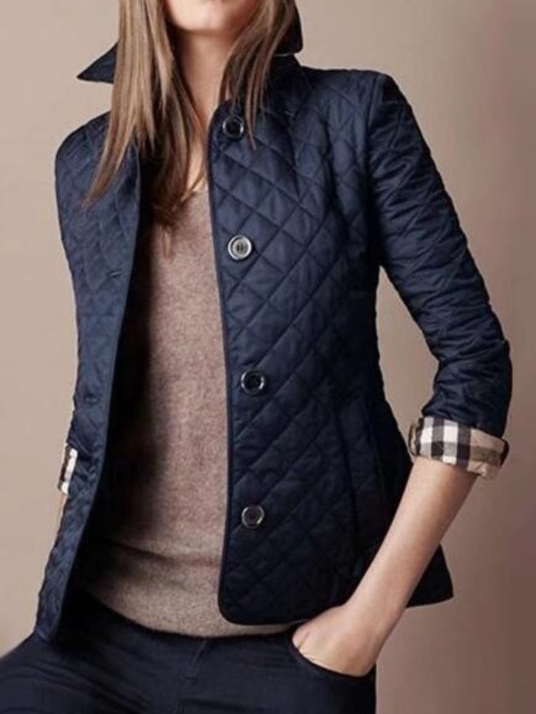 Damjacka Termisk Modern Polyester för Damer-3