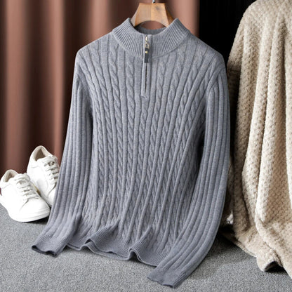 Herr Turtleneck Tröja Termo Med Zip Polyester 1
