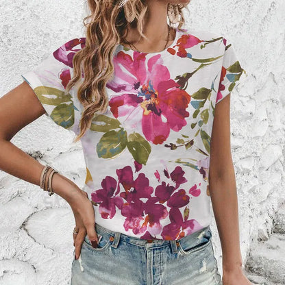 Vit Blus Dam med Avslappnad Passform i 100% Bomull – Bohemisk Stil för Vardag och Fest 7