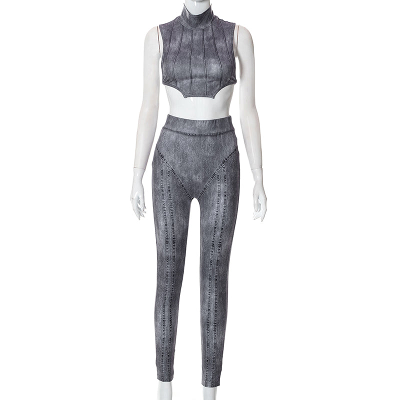 Variant image for Dam Aktiv Uppsättning Monokrom Stickad Spandex Polyester-1