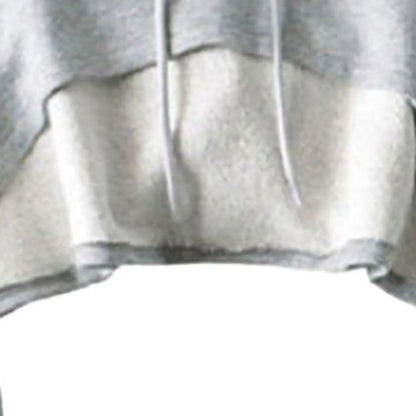 Dam Lång Hoodie Avslappnad 100% Bomull-3