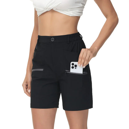 Herr Sportshorts Stretchigt Polyester med Fickor-1