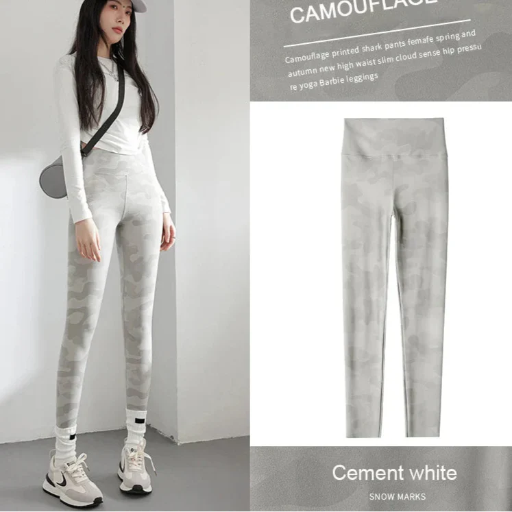 Dam Leggings Hög Midja Monokrom Spandex Nylon-1