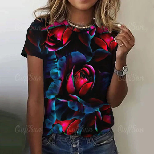 Kort Klänning Dam Fräsch Design 100% Bomull-1