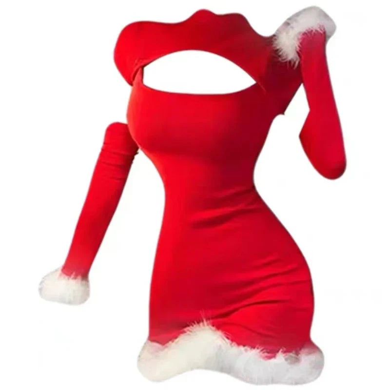 Dam Miniklänning O-hals Bomullsblandning Standard Passform 2