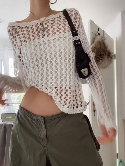 Dam Vintage Topp Unik Design 100% Bomull-1