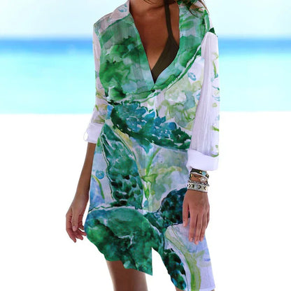 Variant image for Kvinnors Klänning Avslappnad Design Högkvalitativ Bomull-29