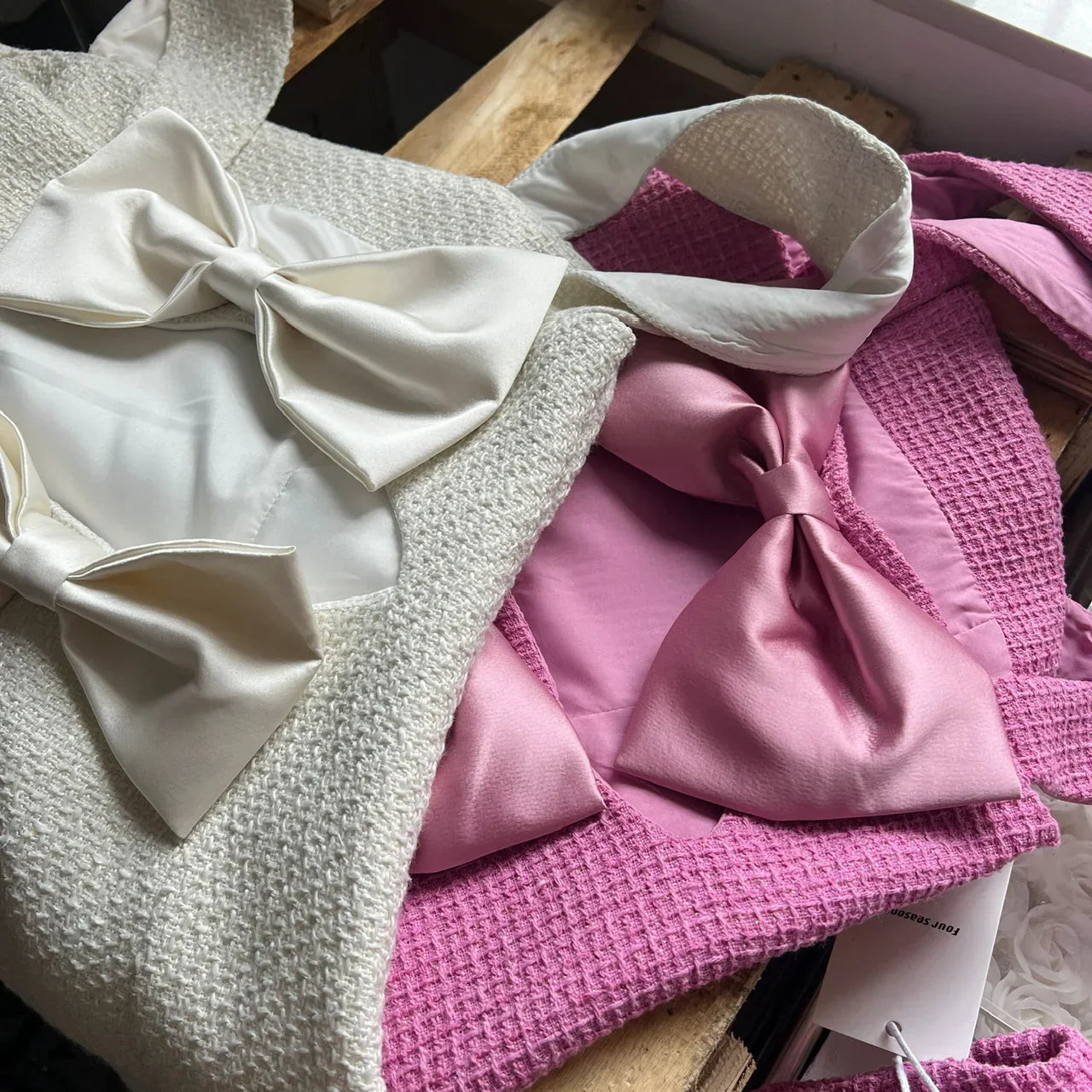 Dam Kort Set Monokrom Polyester Smal Passform-5