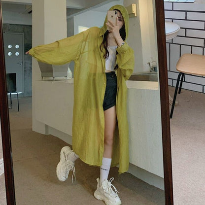 Dam Långärmad Topp Bred Skärning Polyester och Bomull-2