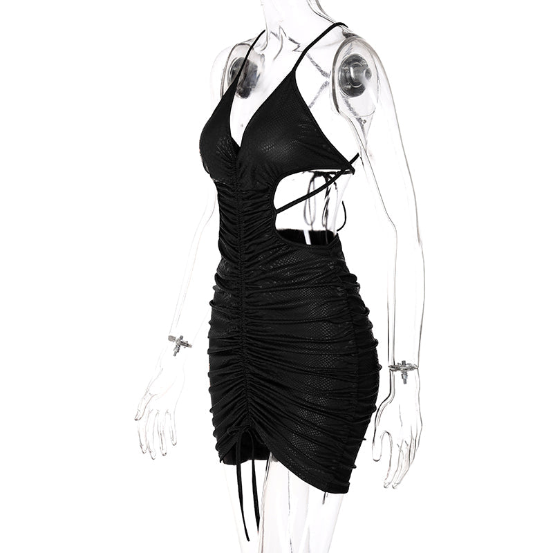 Kvinnors Miniklänning Spaghetti Band Andningsbart Spandex 6