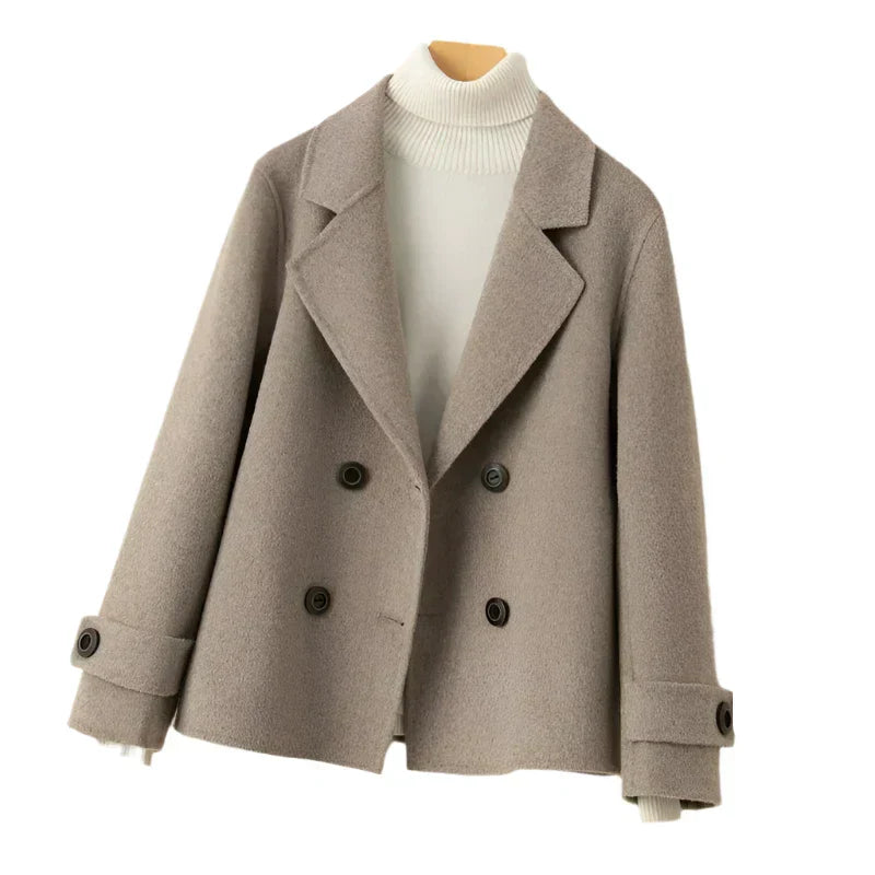Dam Blazer Elegant Kavaj med Kashmirutseende Polyester-2