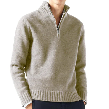 Variant image for Herr Tröja Rollkrage Kvart-Zipper Akryl Modern Design-49