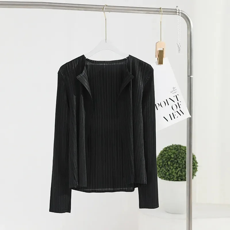 Variant image for Kort Kappa Dam Rynkad Mjuk Tyg för Modern Stil-4