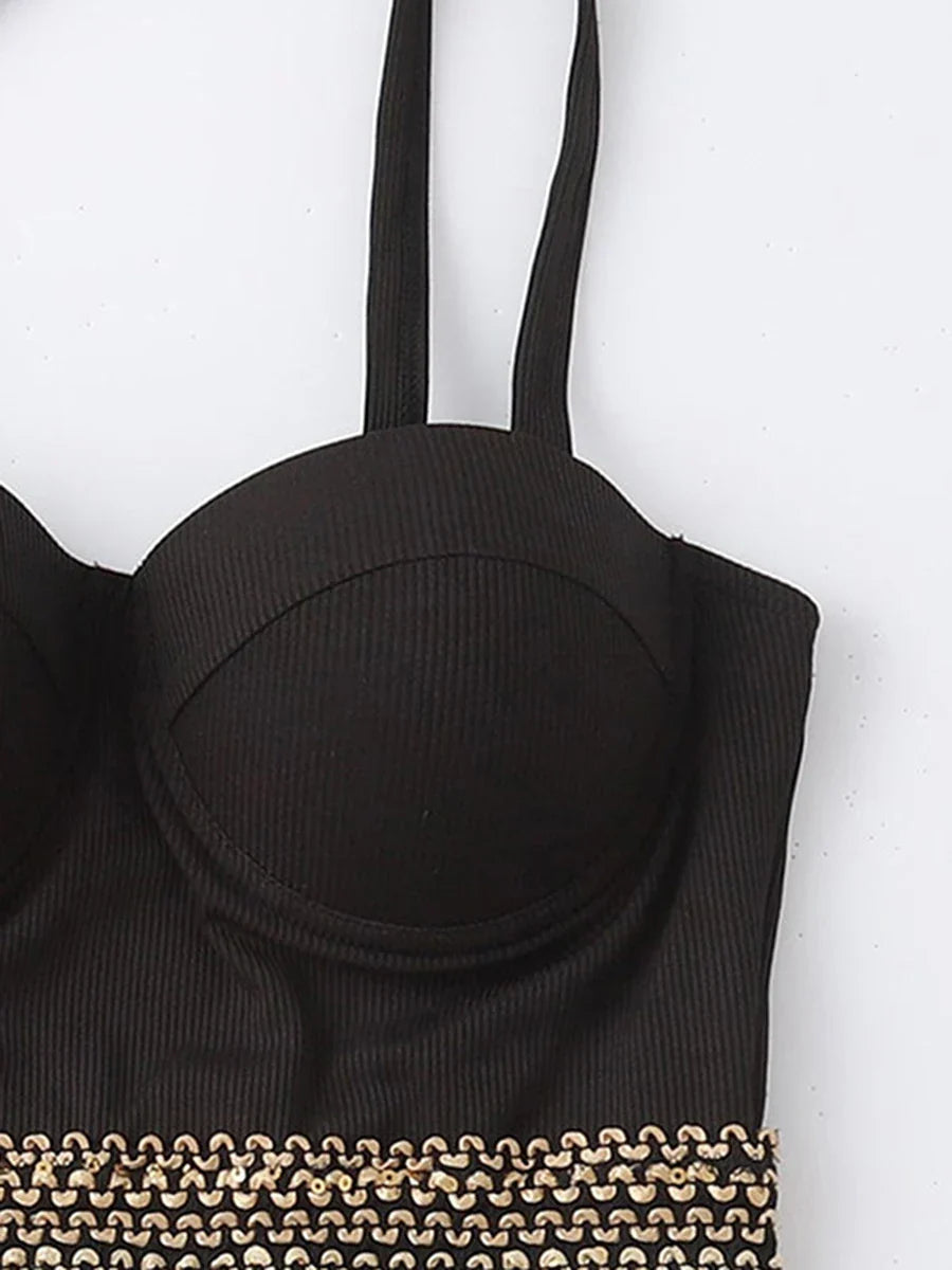 Dam Overall Justerbara Spaghetti Band Spandex Polyester 5