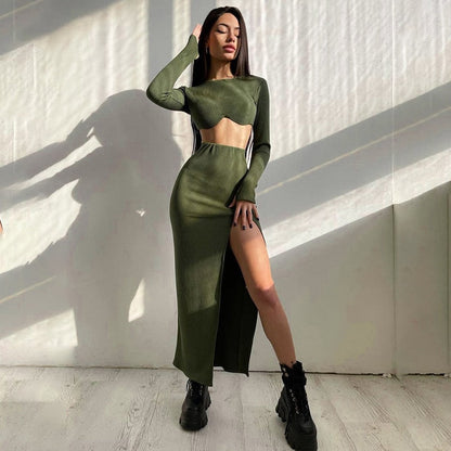 Dam Kjol Enfärgad Spandex Polyester-2