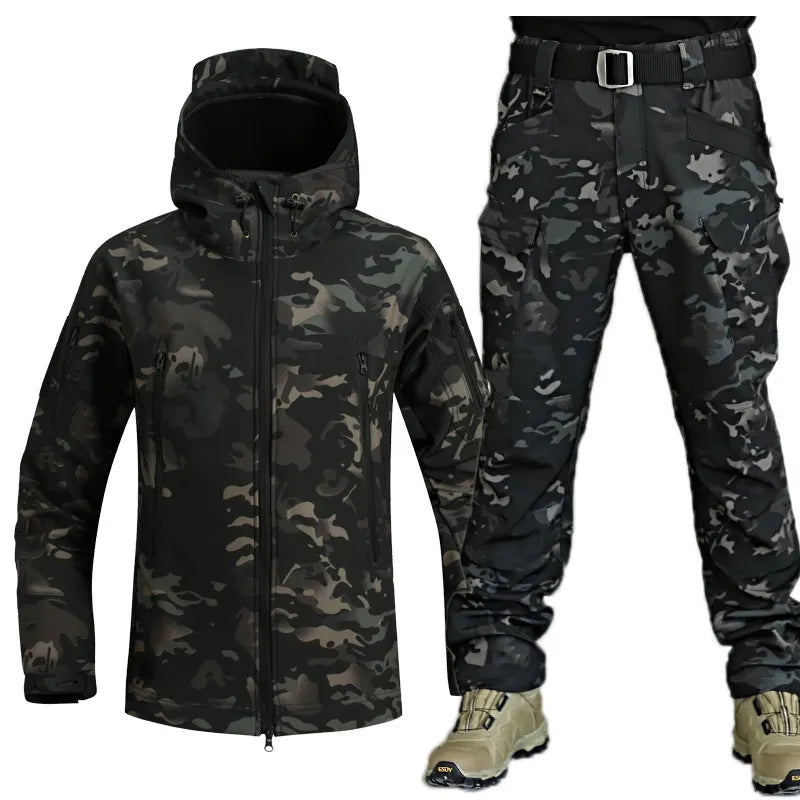 Variant image for Herrjacka Vinter Vattentät Fleecefoder För Utomhusaktiviteter-15