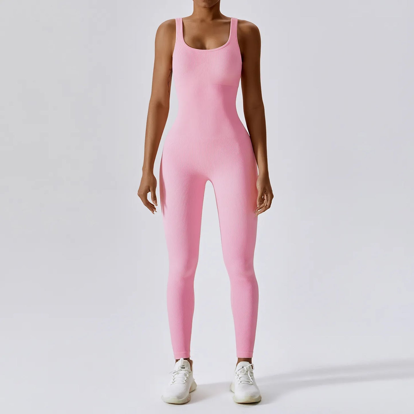 Variant image for Dam Jumpsuit Ärmlös Nylon Spandex Snabbtorkande Minimalistisk Stil-7