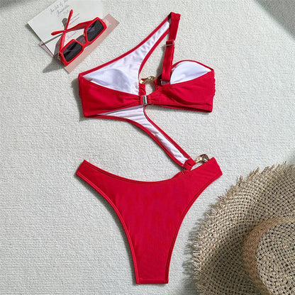 Baddräkt Dam Monokini Justerbara Remmar Polyester för Strand och Pool-6