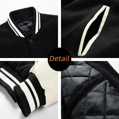 Herren Collegejacka Sportig Design Högkvalitativa Tyger-2