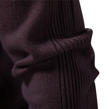 Mäns Turtleneck Tröja Figurnära Högkvalitativt Tyg-5