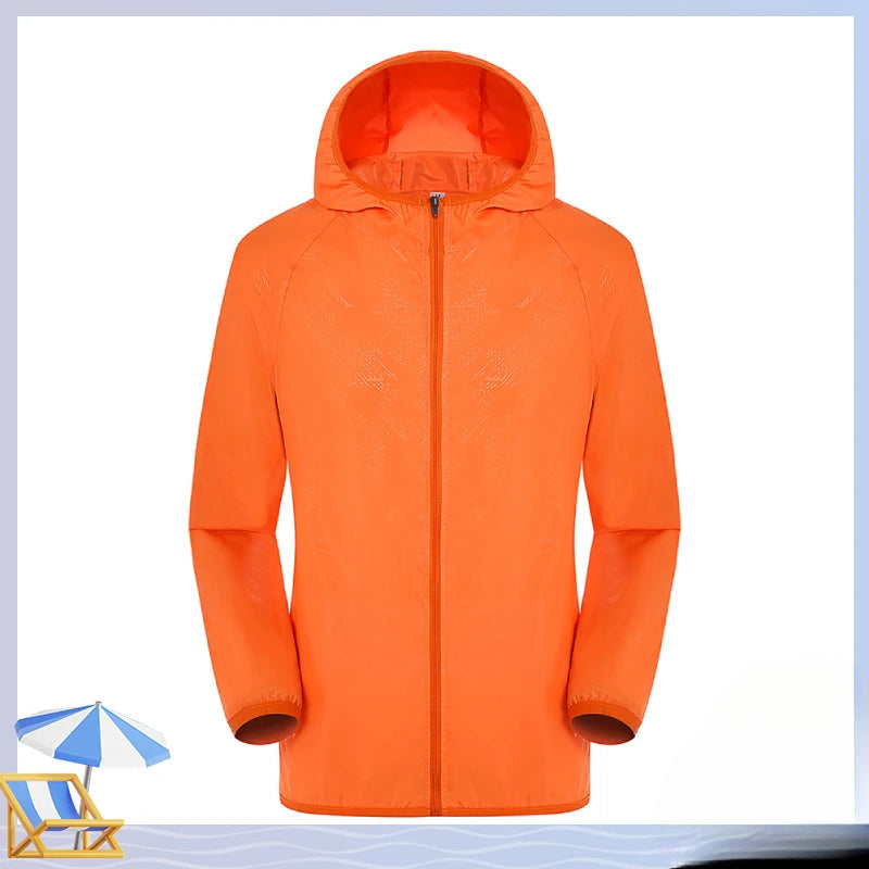 Variant image for Unisex Regnjacka Vindtät Vattentät Polyester Med Justerbar Huva-29
