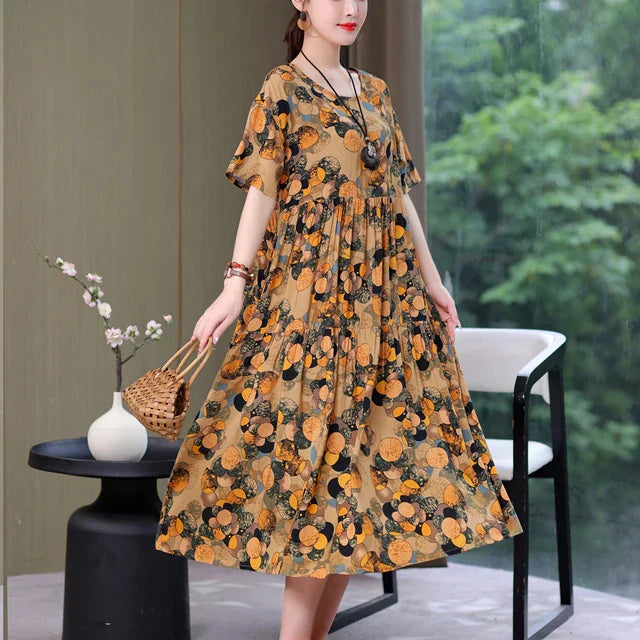 Variant image for Kvinnors Klänning Luftig Design 100% Bomull-20