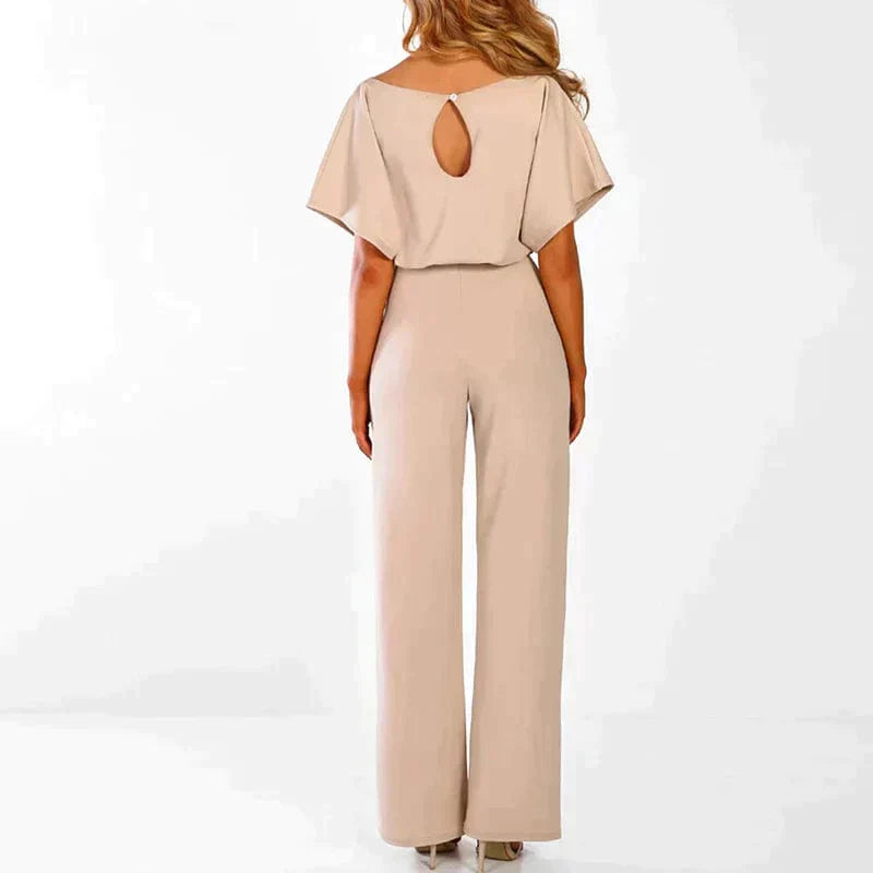 Kvinnors Jumpsuit Justerbart Bälte Bomull/Polyester-4