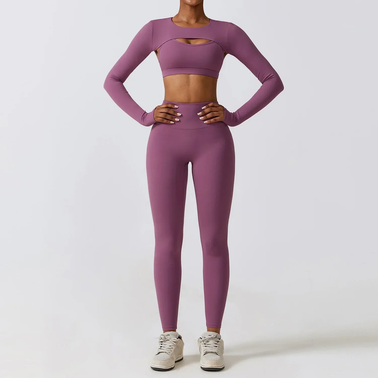 Variant image for Dam Leggings Set Sportig Nylon Spandex-9