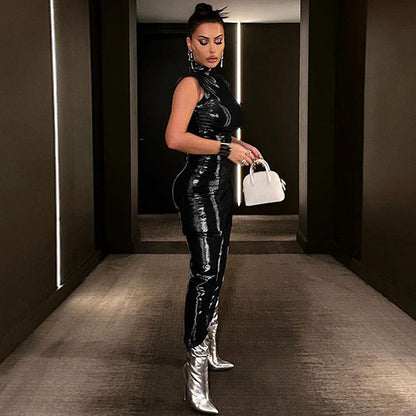 Fina Dam Klänningar Asymmetrisk Midi Turtleneck Polyester-3